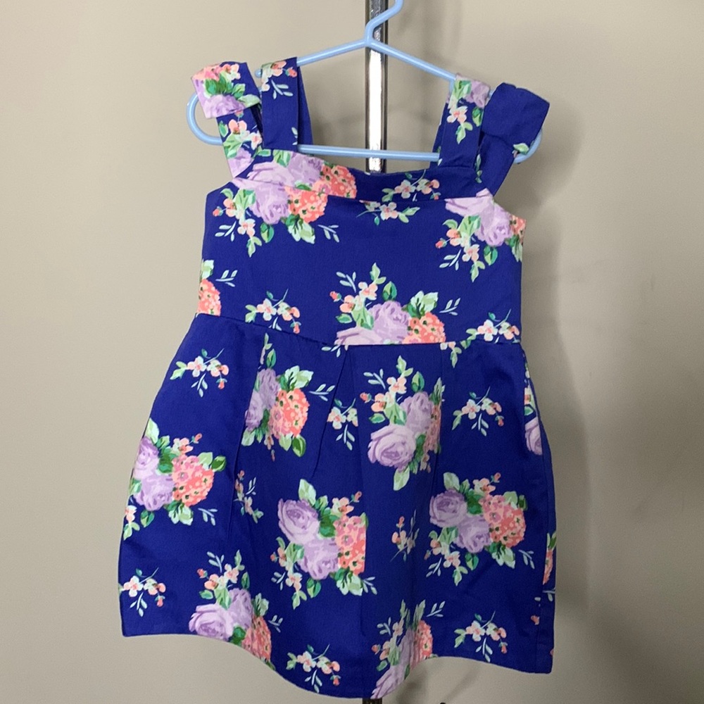 Janie and Jack FLORAL OFF-THE-SHOULDER DRESS Size: 3